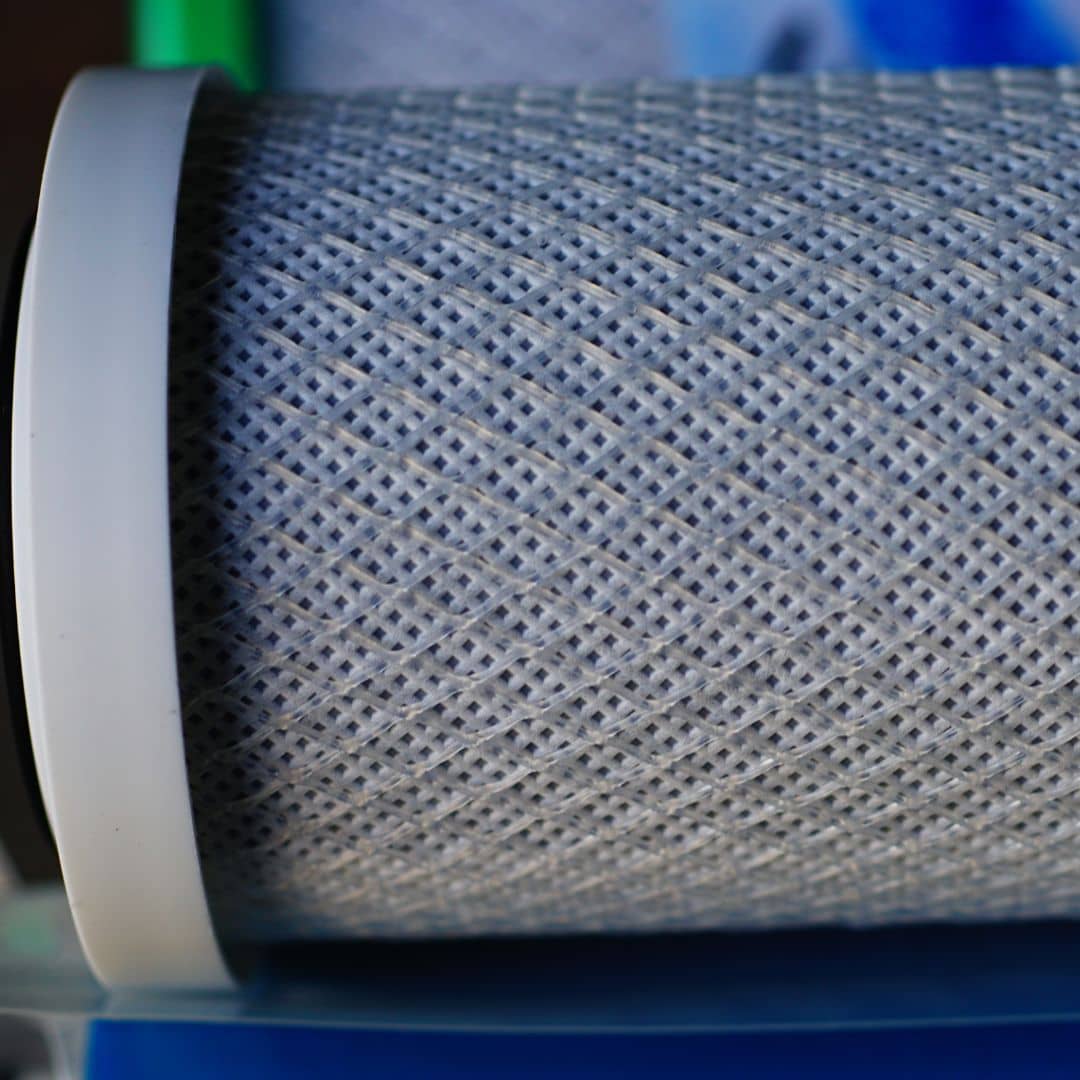close up of a commercial water filter
